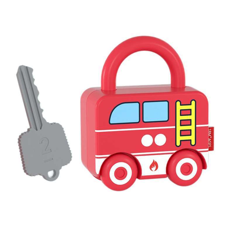 Promo Lock and Key Car Toy Practical Skill Matching Toys for Preschool