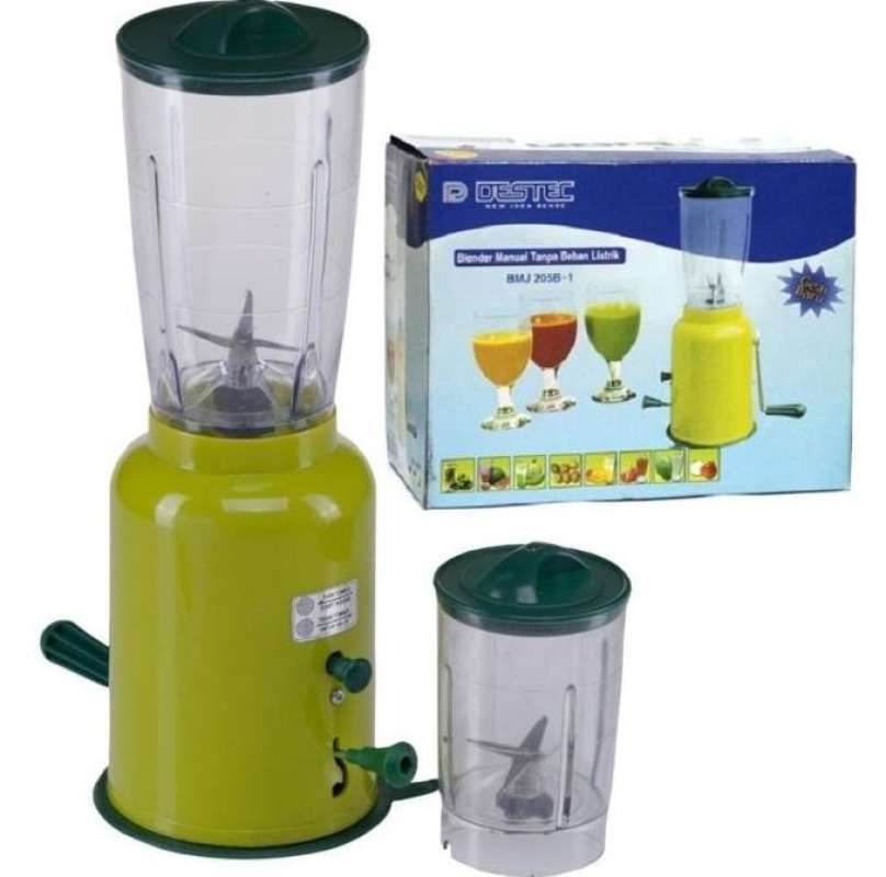 Promo Destec Blender 2 Tabung Blender Manual Blender Jus Blender Tanpa