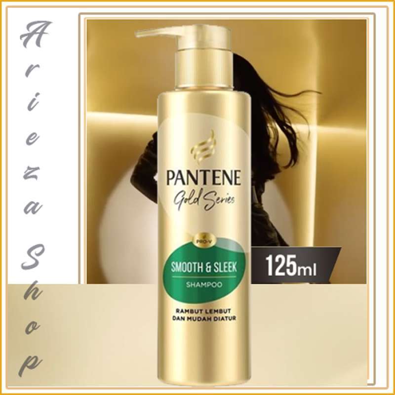 Jual PANTENE Shampoo Gold Smooth And Sleek 125 ml [2 Botol] di Seller