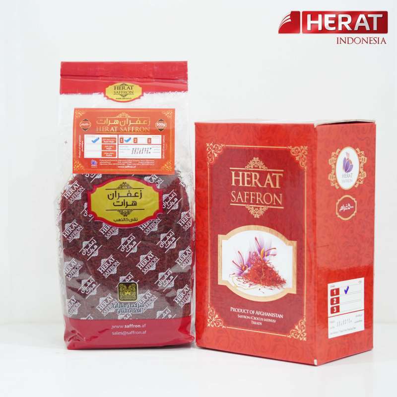 Jual Saffron Ekstra Super Negin 500 Gr Grade A Herat Best Quality Safron Afghanistan Di Seller