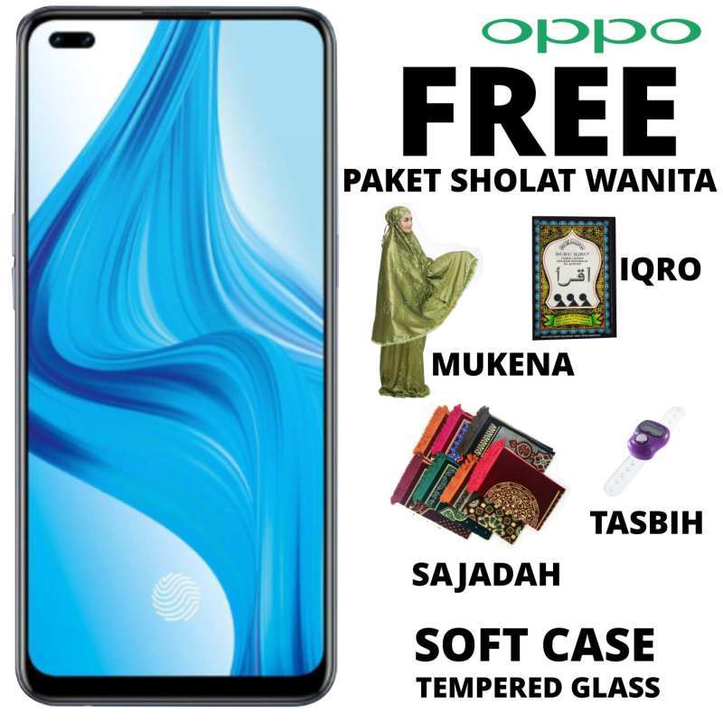 Jual Oppo Reno 4F 8-128 GB Free Paket Sholat Wanita - BIRU