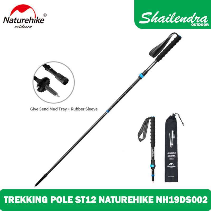 Jual TREKKING POLE ST12 NATUREHIKE NH19DS002 ULTRALIGHT Blue 110 di