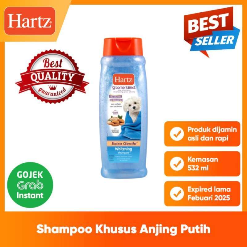 Jual Shampoo Anjing Putih Hartz Whitening Shampoo Sampo Pemutih Anjing