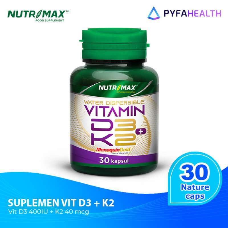 Jual Nutrimax D3 + K2 Vitamin D 400 Iu & K2 40 Mcg 30 Naturecaps Di Seller Anes Medika Center