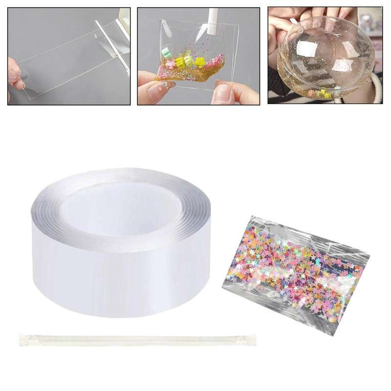 Promo Blow Bubbles Balloons Sided Tape Creative Two Sided Adhesive