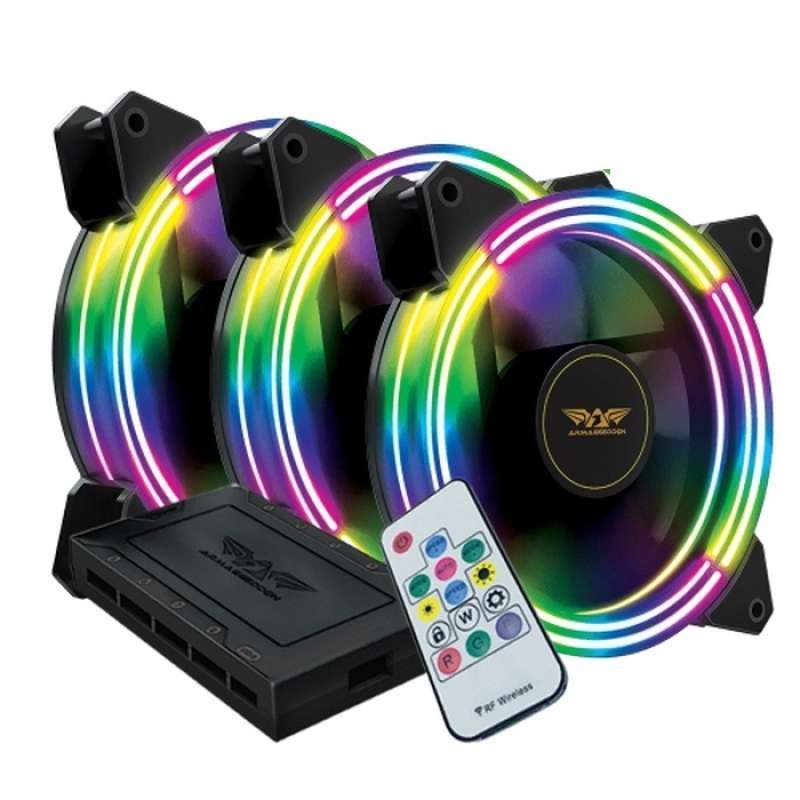 Jual Armaggeddon Nimitz Ring III RGB KIT Fan For Gaming PC Case (120mm ...