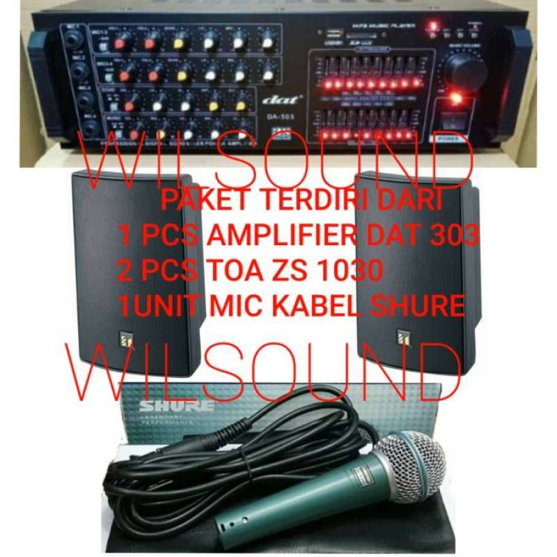 Jual Toa Zs 1030 Paket Sound System Masjid Amplifier Dat 303 Usb Ii Di