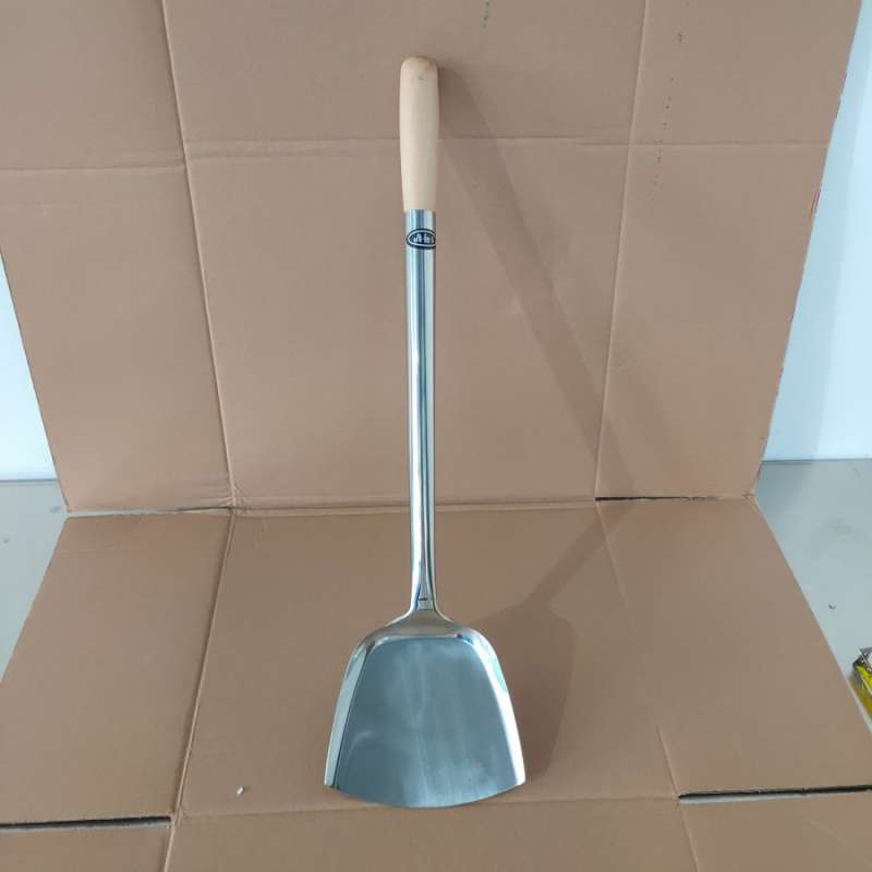 Jual Sodet Spatula Stainless Gagang Kayu Jumbo di Seller Winterr Shop
