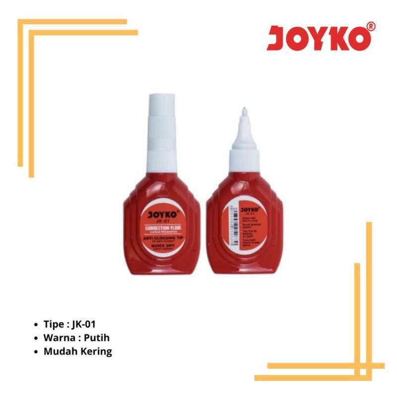 Jual JOYKO CORRECTION FLUID JK01 di Seller Sarana alat tulis Karanganyar, Kota Bandung Blibli