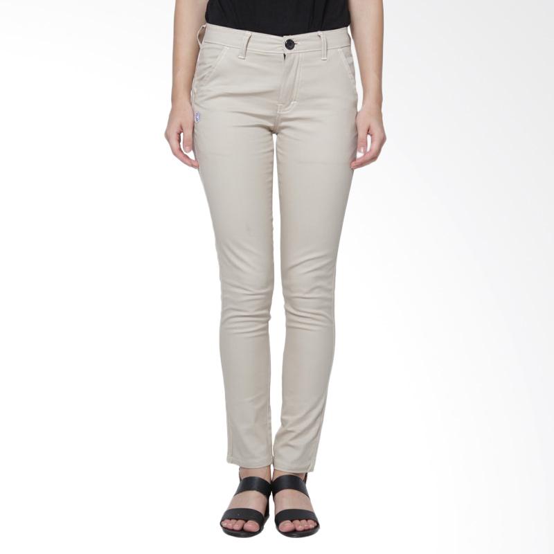 Jual Cany Chino Basic Women Celana Panjang - Cream Online
