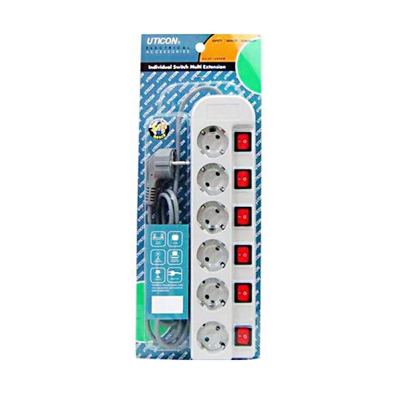 Uticon Switch Stop Kontak 6 Lubang jual uticon switch stop kontak 6 lubang harga Uticon Switch Stop Kontak 6 Lubang jual uticon switch stop kontak 6 lubang harga