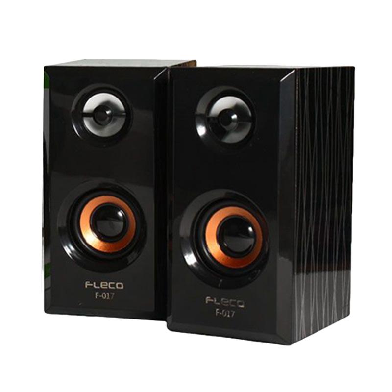 Jual Fleco F-17 Wooden USB 2.0 Mini Speaker PC - Hitam di Seller ATHA