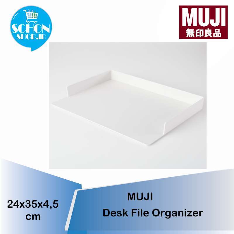 Jual Rak File Organizer Desk Paper Organizer Muji Putih di Seller