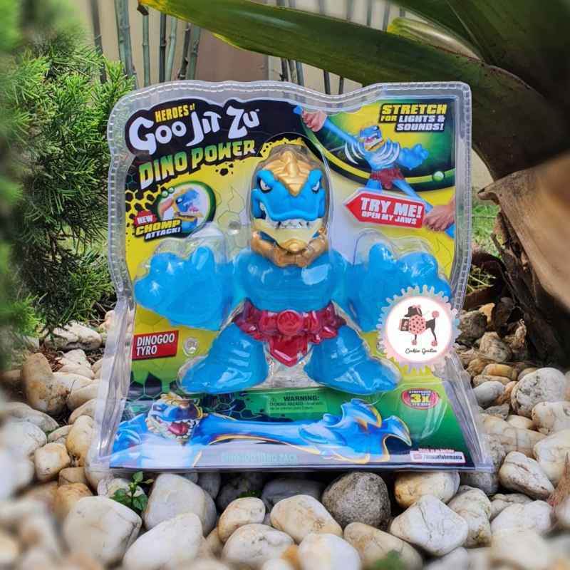 Figurine Heroes Of Goo Jit Zu Dino Power - Dinogoo Tro - Élastique - Enfant 5+