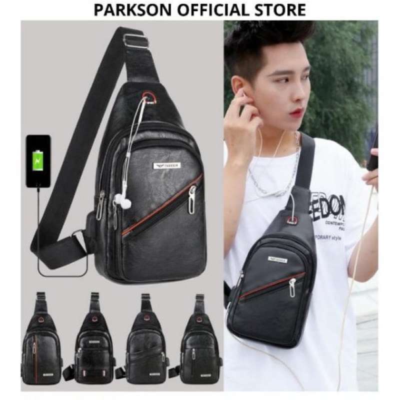 Jual Tas sling bag pria/sling bag parkson import/ tas dada pria