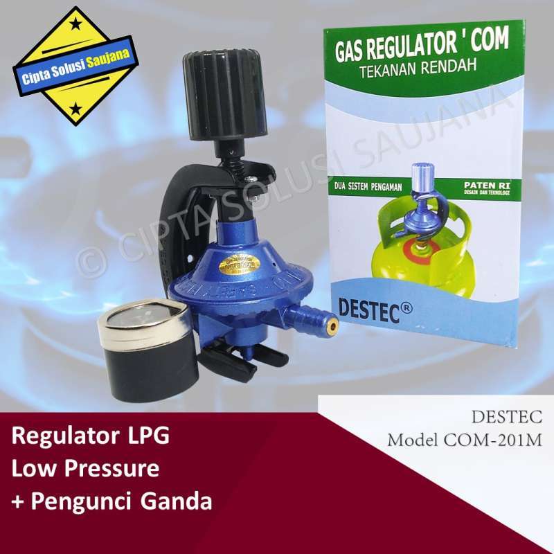 Jual COM 201M REGULATOR ELPIJI TABUNG GAS LPG TEKANAN RENDAH METER