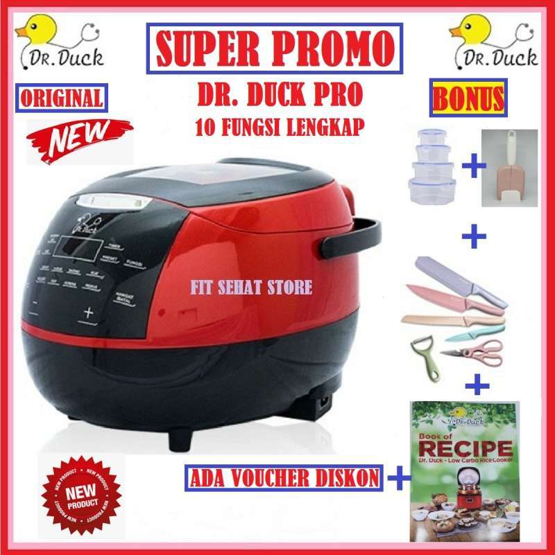 Jual PRODUK TERBARU !!! DR. DUCK Low Carbo Rice Cooker PRO Low Carb