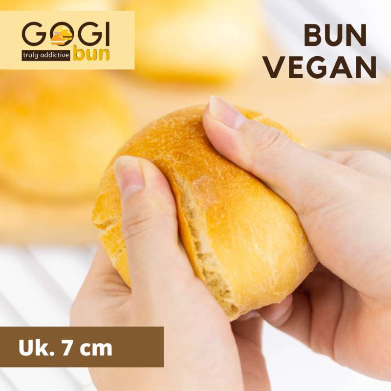 Jual GOGI Indonesia Roti Bun VEGAN Burger Bun tanpa Wijen VEGAN Bun