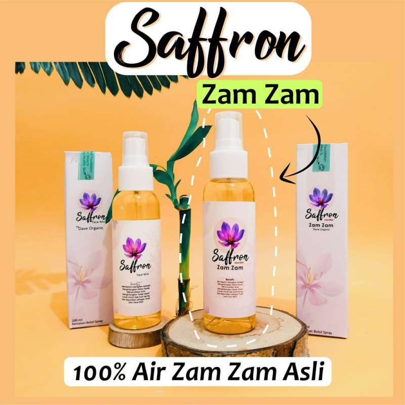 Promo SAFFRON ZAM ZAM FACE MIST 100ml Diskon 13 di Seller Arshi Shop