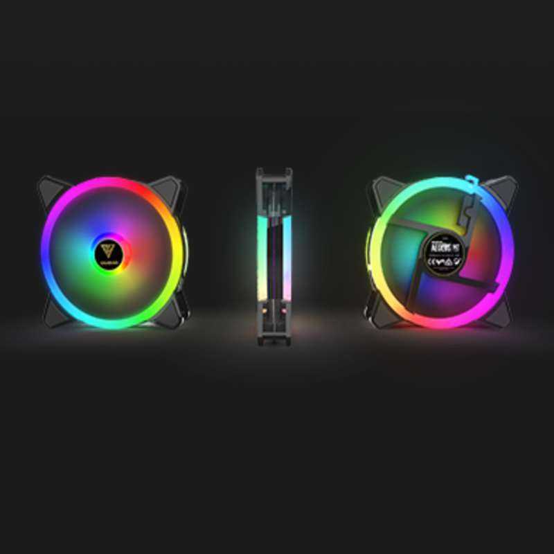 Jual GAMDIAS AEOLUS M2-1204R Radiator Fan 120mm [ ARGB / Remote ] 4 Fan ...