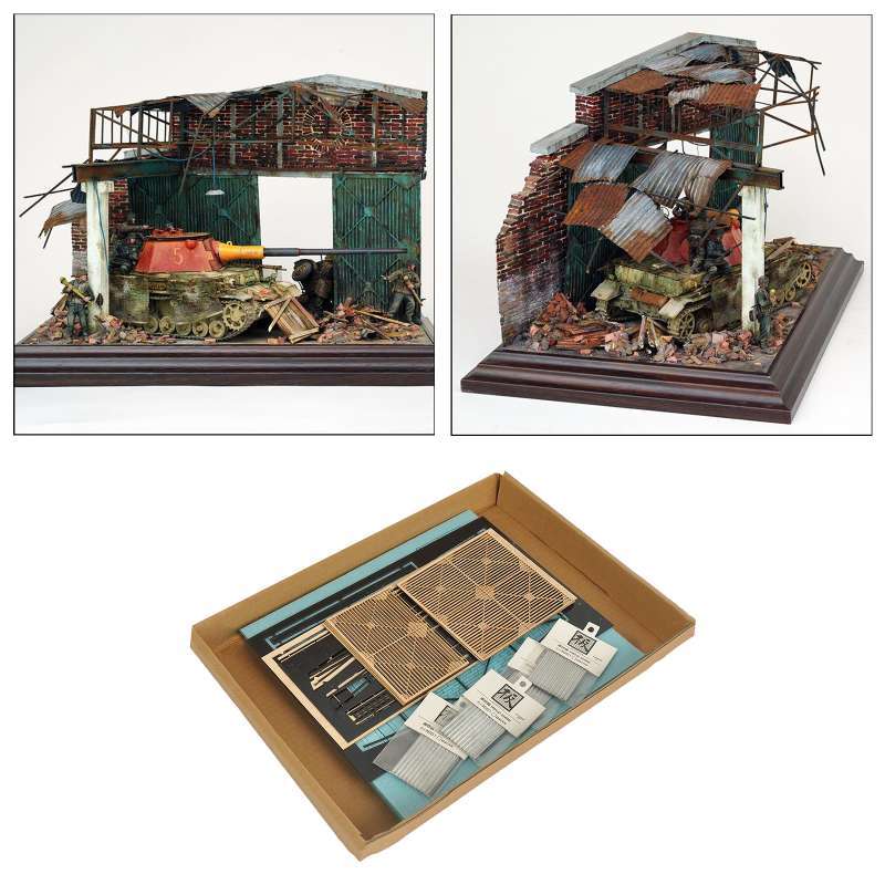 Promo 135 DIY Dioramas Building Model Kits,Architecture Ruins House