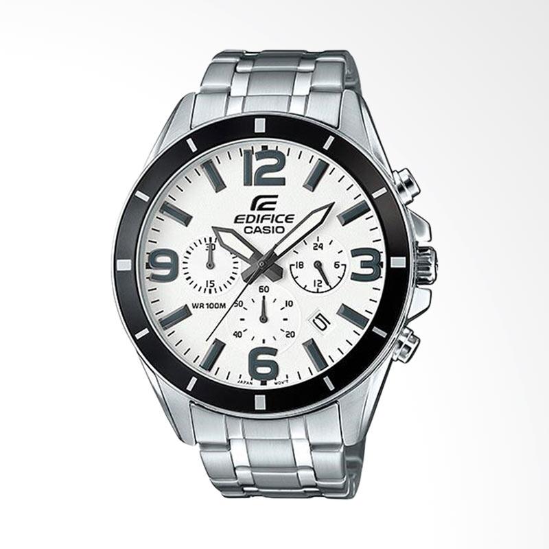 Jual CASIO EDIFICE Chronograph Bahan Tali Stainless Steel 