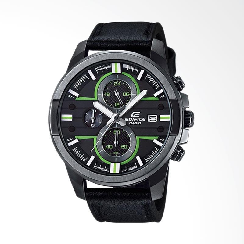 Jual CASIO EDIFICE Chronograph Genuine Leather Jam Tangan 