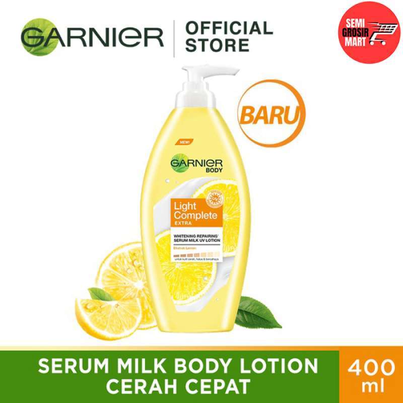 Jual Garnier Body Lotion 400ml Light Complete Whitening Serum Milk UV di Seller SEMI GROSIR MART