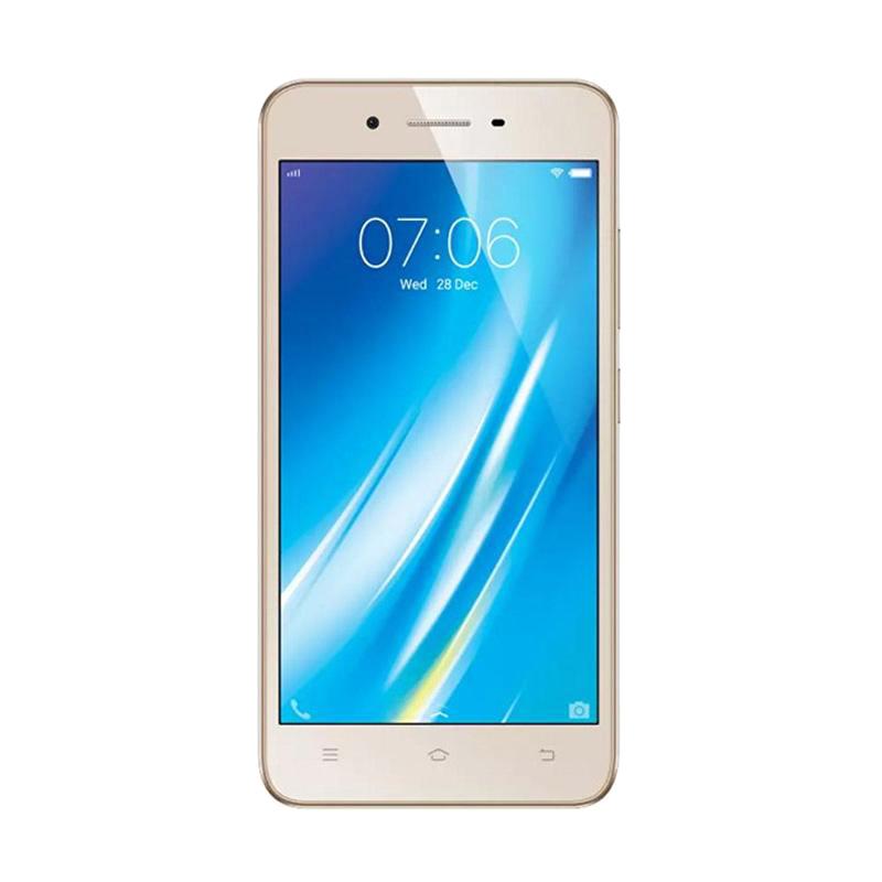 Jual VIVO Y53 Smartphone - Gold [16GB/ 2 GB] + Free Selfie