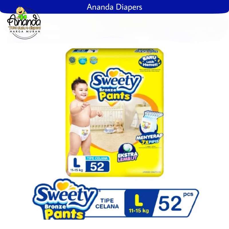 Jual Sweety Bronze Pants L52 Popok Bayi Terbaru Juni 2021 | Blibli