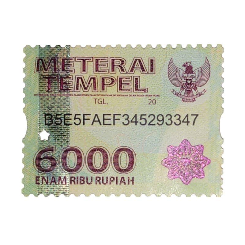 Jual Materai Tempel Resmi Rp6.000 [6 Pcs] Murah Mei 2021 | Blibli