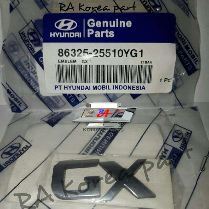 Jual Hyundai Genuine Parts Emblem Tulisan Gx Ori Hyundai Avega di