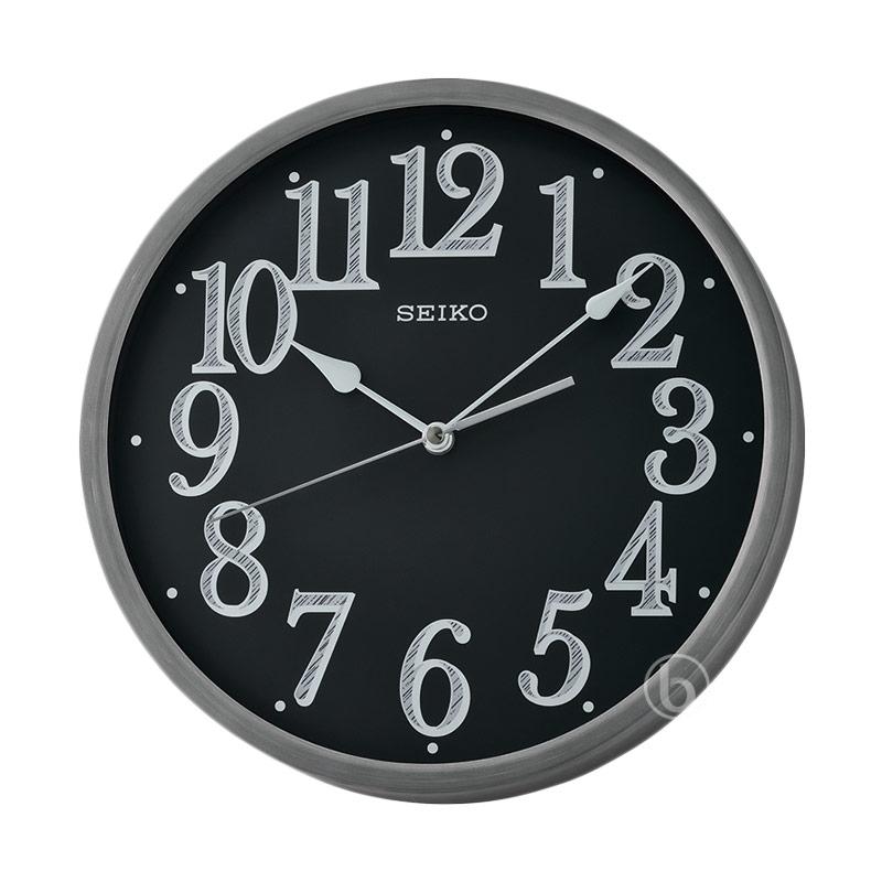 Jual Seiko Qxa706k Quiet Sweep Aluminium Wall Clock Jam Dinding Grey