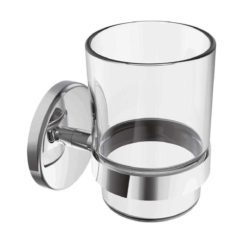 Jual Waterplus CPH021 Clear Glass Cup Holder Single di Seller Jago