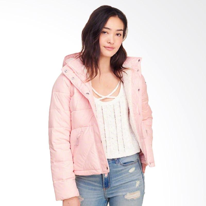 Jual Hollister Sherpa Lined Puffer Jacket Wanita - Baby