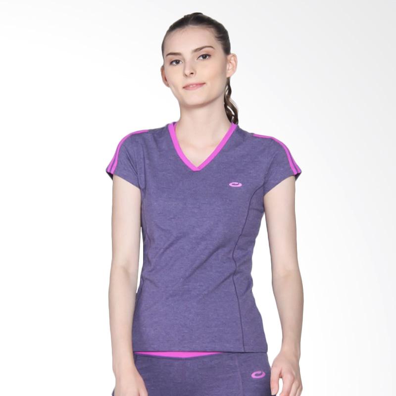 Jual OPELON  Short Sleeve Top Baju Olahraga Wanita Purple 