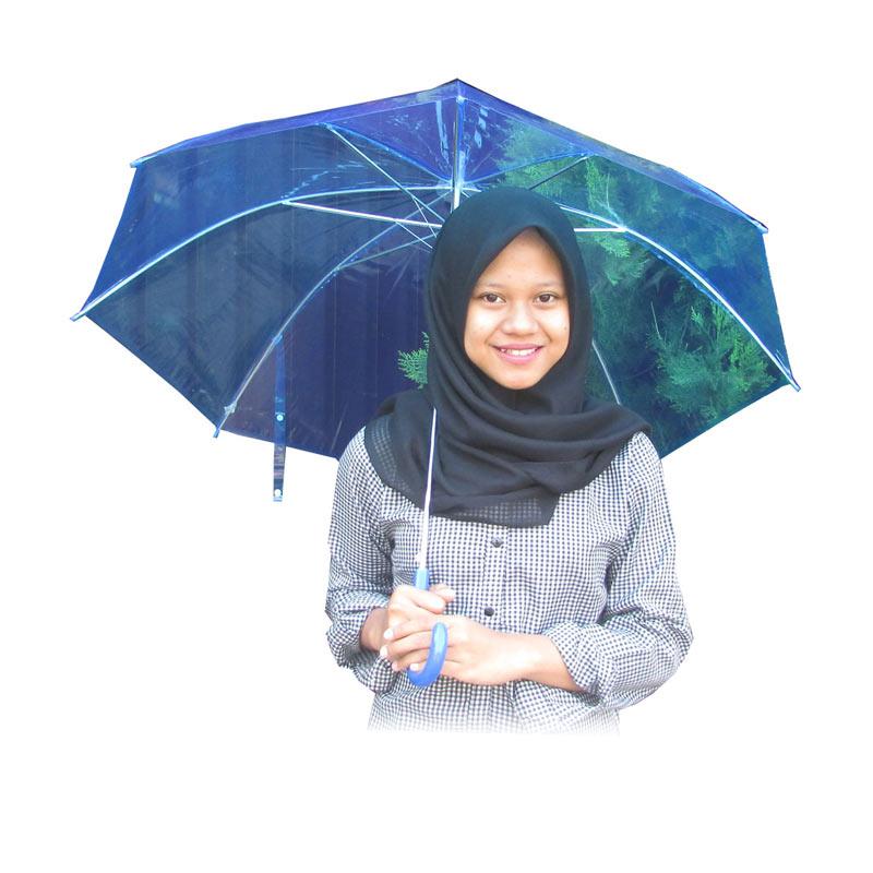 Jual Rainy Collections Jepang Payung - Transparan Bening Biru Online - Harga & Kualitas Terjamin | Blibli.com
