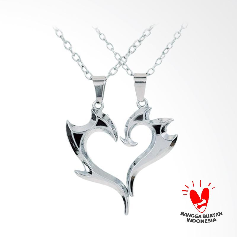 Jual Arrazi Craft Love Liontin Kalung Couple - Silver