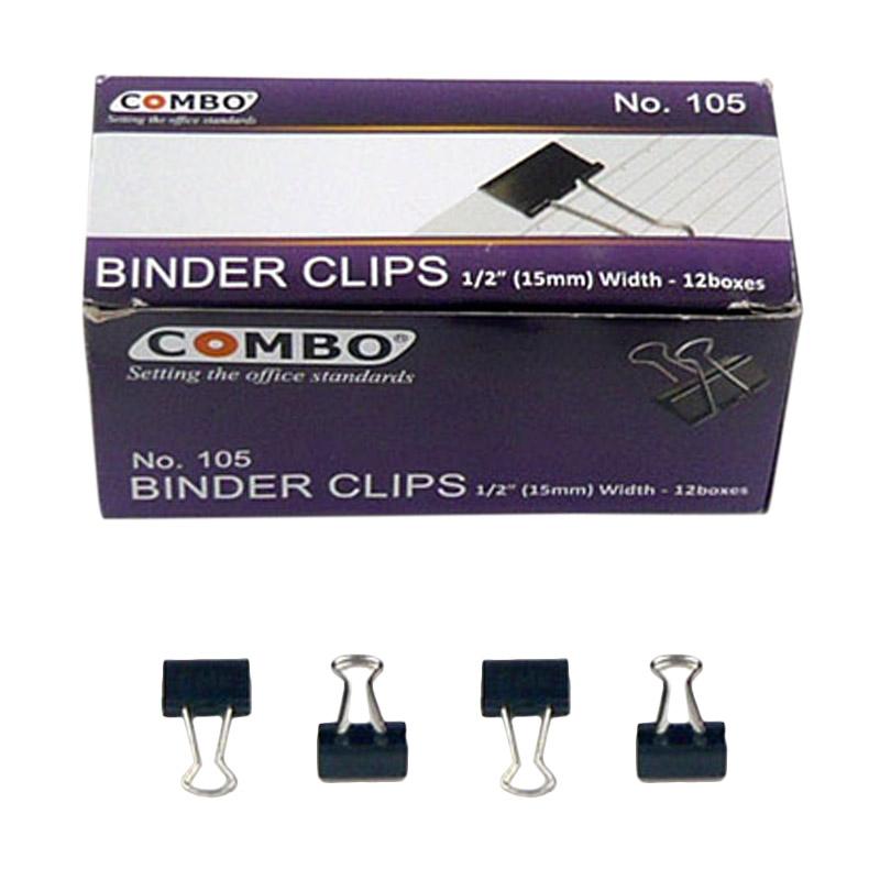 Jual Combo No.105 Binder Clip - Hitam Online - Harga 