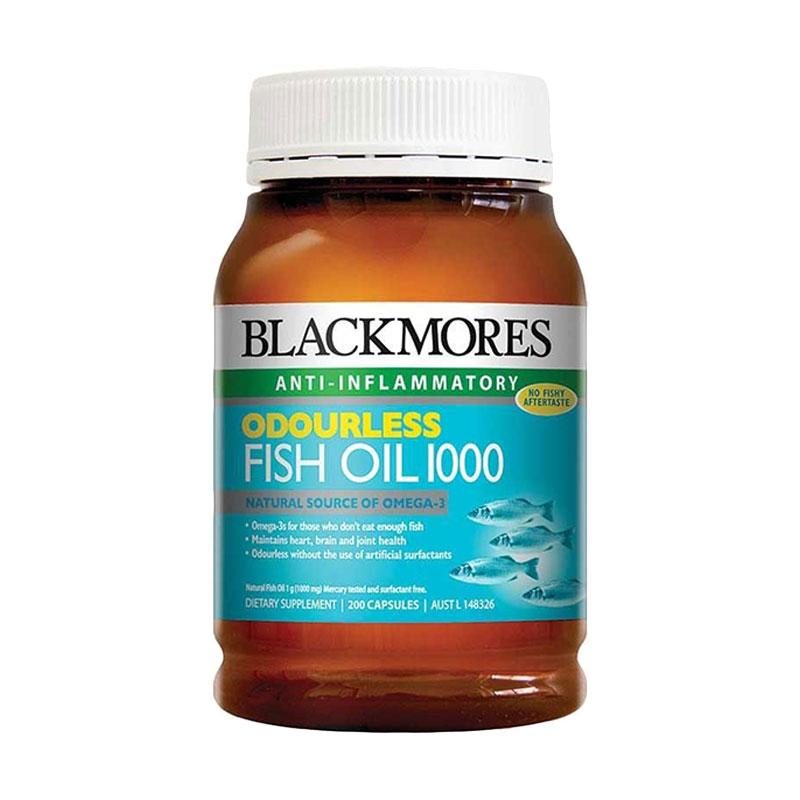 Jual Blackmores Odourless Fish Oil 1000 BPOM Kalbe (200 