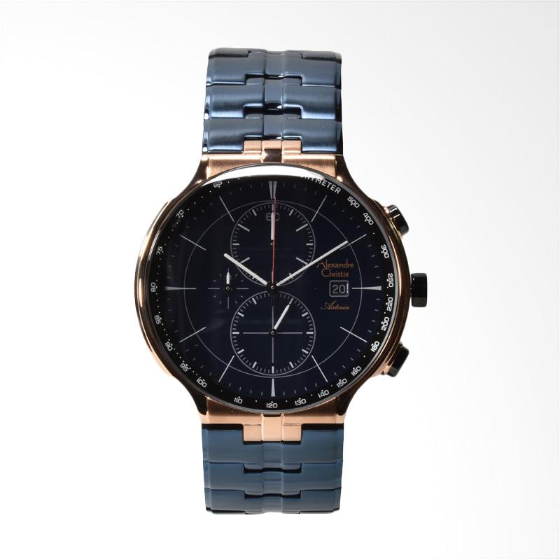 jual alexandre christie jam tangan pria biru 6477 jual alexandre christie jam tangan pria biru 6477