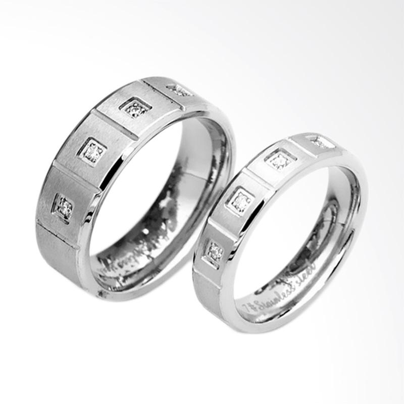 Jual Cdhjewelry Cc098 Titanium Anti Karat Cincin Couple