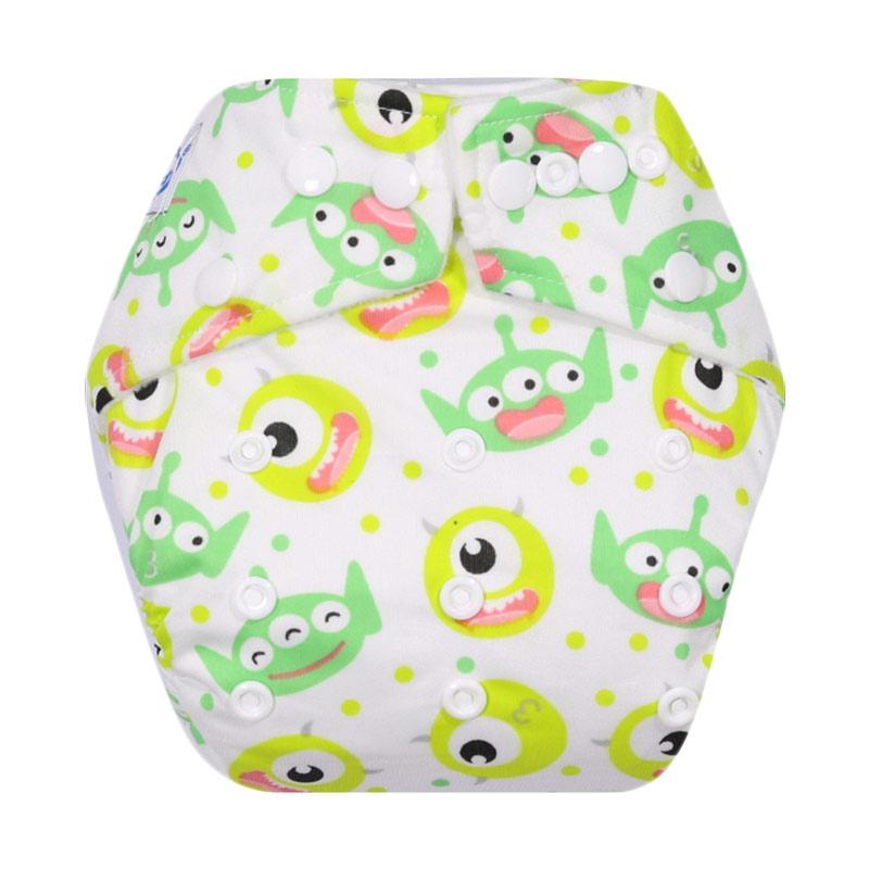 Jual Babyland Green Monster Snap Microfiber Clodi Popok