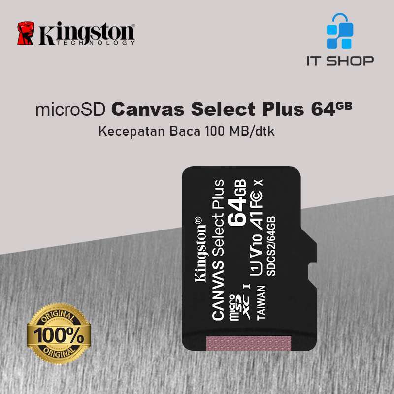 Jual Kingston Micro SD Class10 Memory Card [64 GB] di Seller IT Shop
