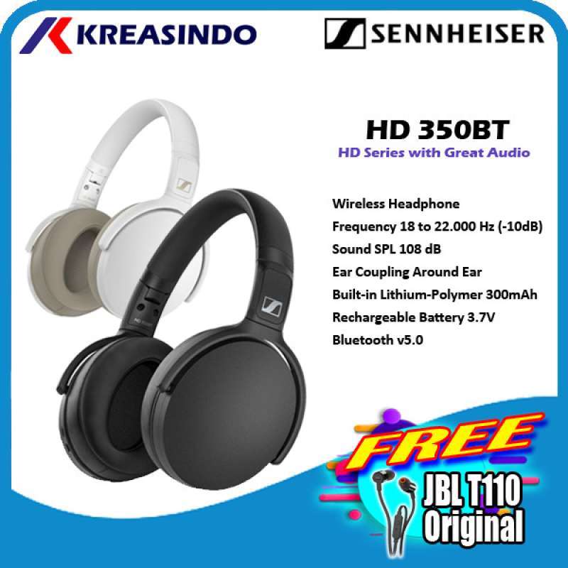 Jual Sennheiser HD 350BT HD350BT Over Ear Wireless Bluetooth Headphones