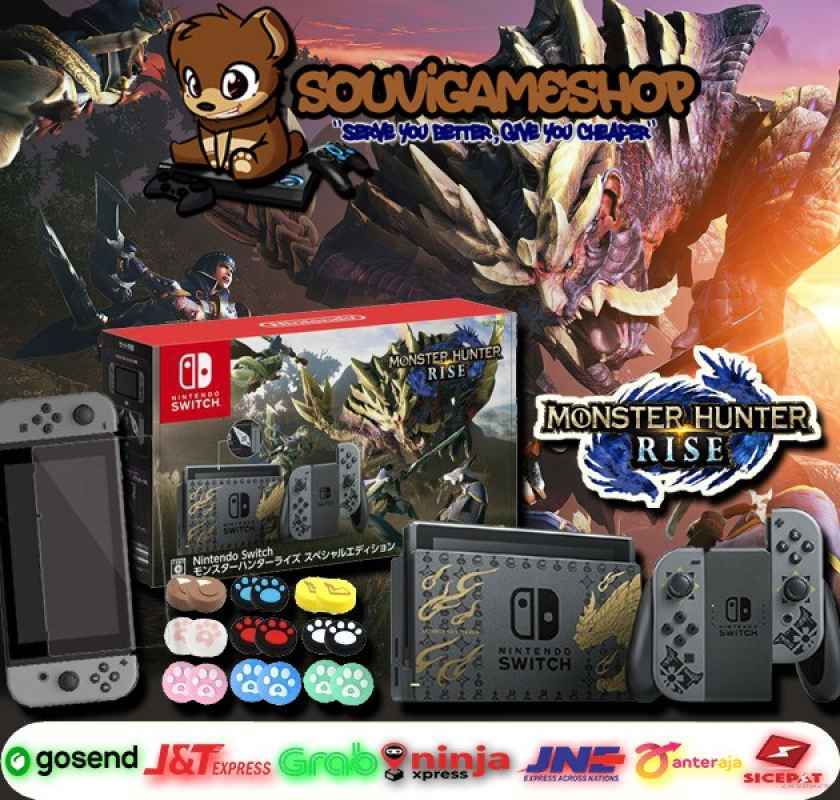 Jual Console Nintendo Switch Monster Hunter Rise New Model V2 HAC001