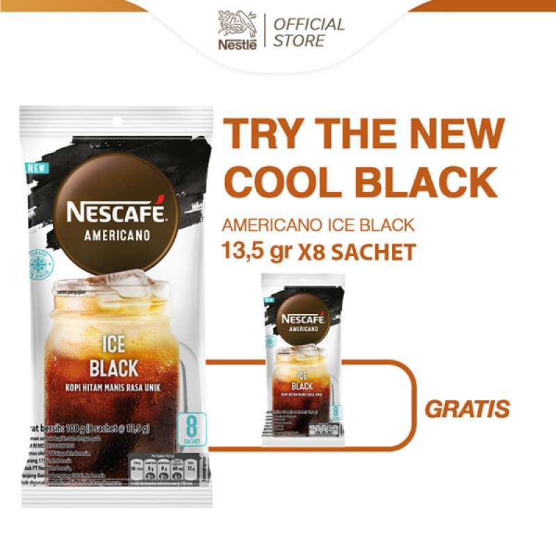 Jual Buy 1 Get 1 Nescafe Coffee Americano Ice Black Kopi Instan [13.5
