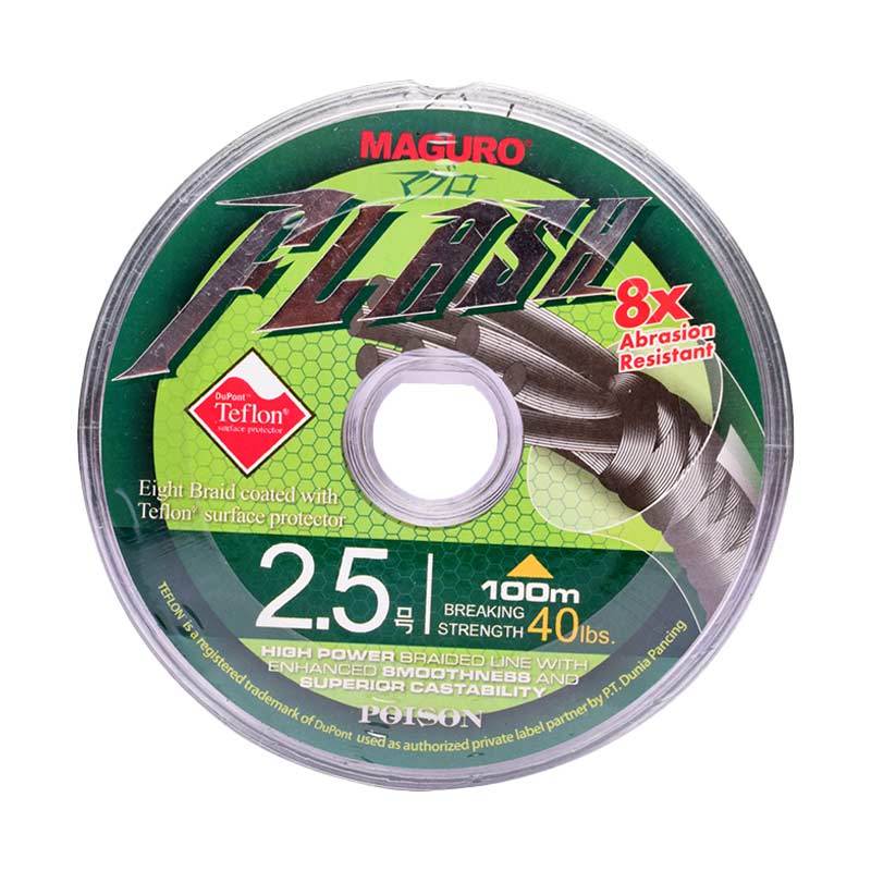 Jual Maguro Flash Poison PE Senar Pancing [100 Meter / Size 2.5 / 40