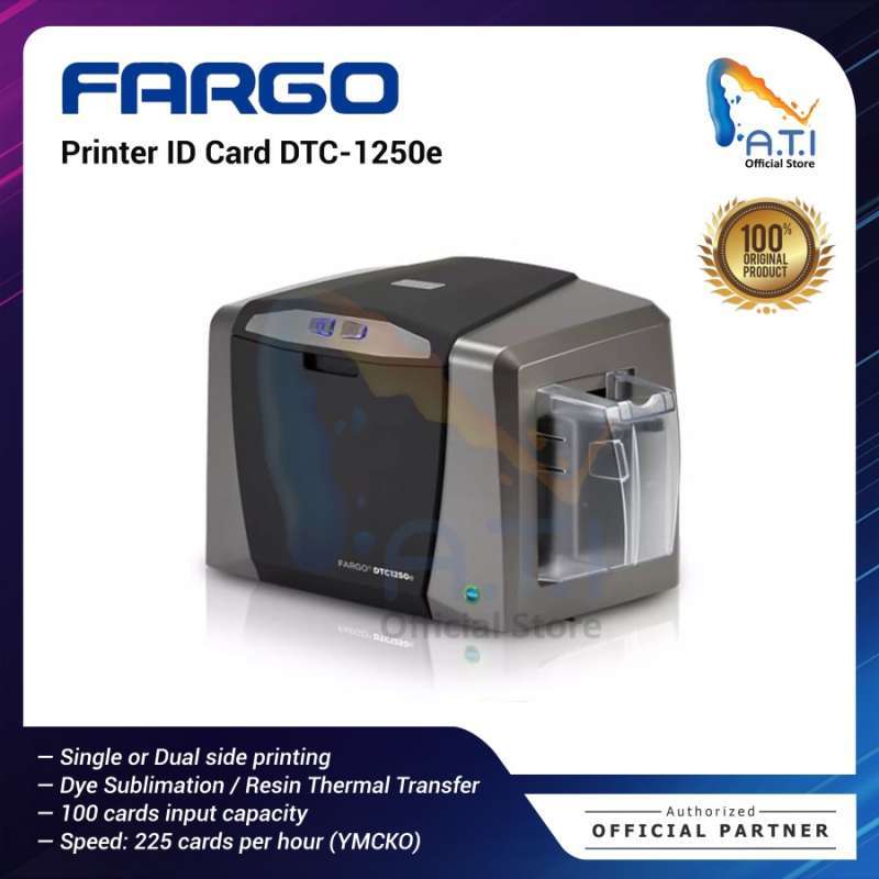 Jual FARGO Printer ID Card DTC 1250E ID Card Printer DTC1250E 1250e di
