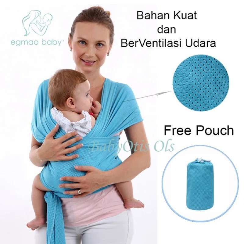 Jual Egmao Baby Wrap Carrier Gendongan Bayi Kanguru Slings Kangaroo di